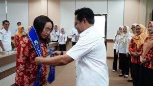 Sekda Lampung Selatan, Supriyanto Saat Mengukuhkan Zita Anjani Sebagai Bunda FAD & Duta Besar Anak