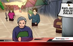 Hujan Deras Rendam Jalinsum, Banjir Lumpuhkan Sejumlah Titik di Lampung Selatan